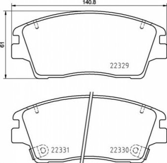 Гальмівні колодки дискові BREMBO P30 096