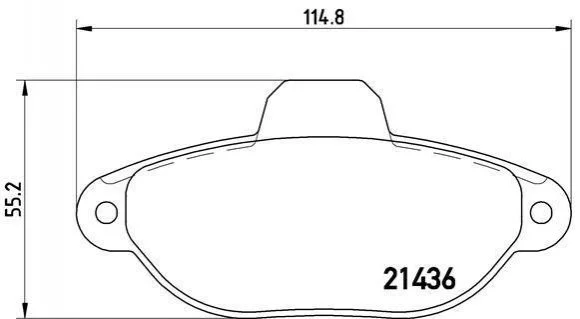 Гальмівні колодки дискові BREMBO P23 096 (фото 1)