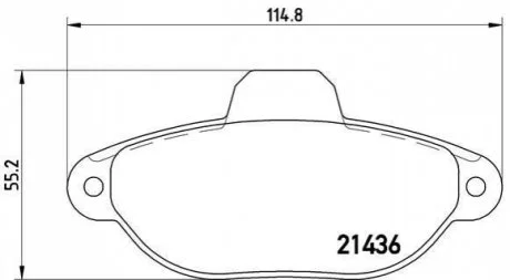 Гальмівні колодки дискові BREMBO P23 096