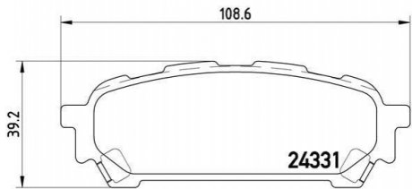 Гальмівні колодки дискові BREMBO P78 014