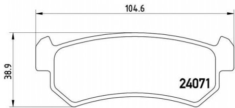 Гальмівні колодки дискові BREMBO P10 001