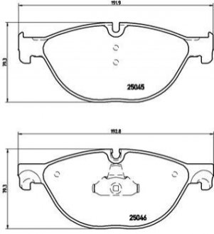 Гальмівні колодки дискові BREMBO P06 076 (фото 1)