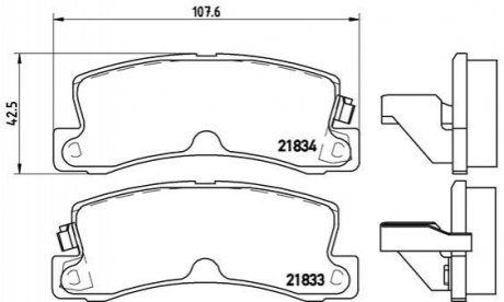 Гальмівні колодки дискові BREMBO P83 015