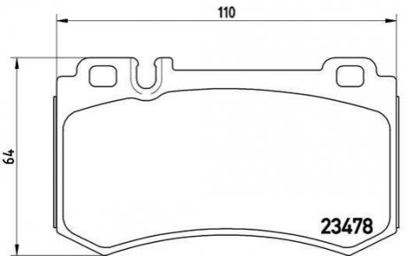 Гальмівні колодки дискові BREMBO P50 061