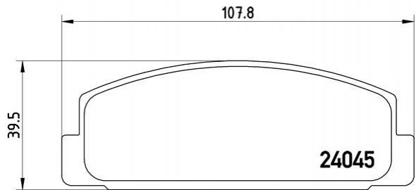 Колодка торм. диск. MAZDA 6 (GG,GY,GF) задн. (пр-во) BREMBO P49 036 (фото 1)
