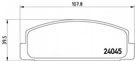 Колодка торм. диск. MAZDA 6 (GG,GY,GF) задн. (пр-во) BREMBO P49 036