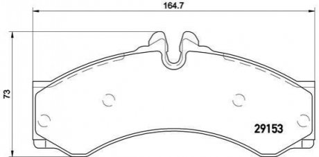 Гальмівні колодки дискові BREMBO P50 028