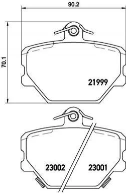 Гальмівні колодки дискові BREMBO P50 038 (фото 1)