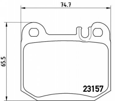 Гальмівні колодки дискові BREMBO P50 043