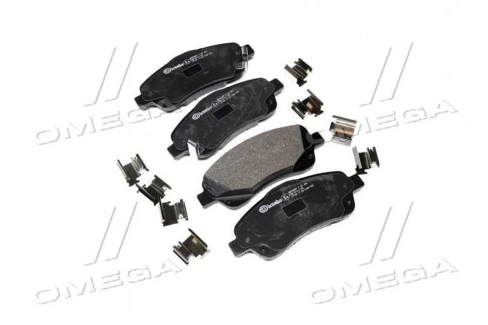 Колодка торм. диск. TOYOTA AVENSIS (T25), COROLLA V передн. (пр-во) BREMBO P83 046 (фото 1)