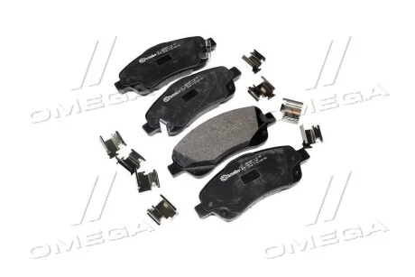 Колодка торм. диск. TOYOTA AVENSIS (T25), COROLLA V передн. (пр-во) BREMBO P83 046