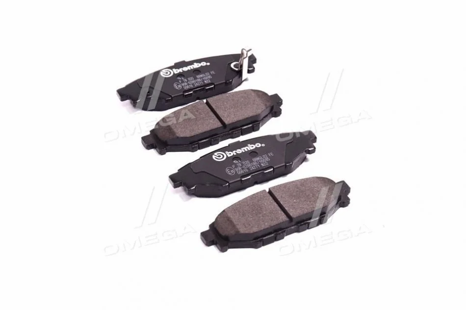 Колодка торм. диск. SUBARU LEGACY IV задн. (пр-во) BREMBO P78 020 (фото 1)