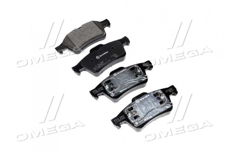 Колодка торм. диск. RENAULT LAGUNA, MEGANE задн. (пр-во) BREMBO P59 044 (фото 1)
