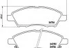 Гальмівні колодки дискові BREMBO P56 070 (фото 1)