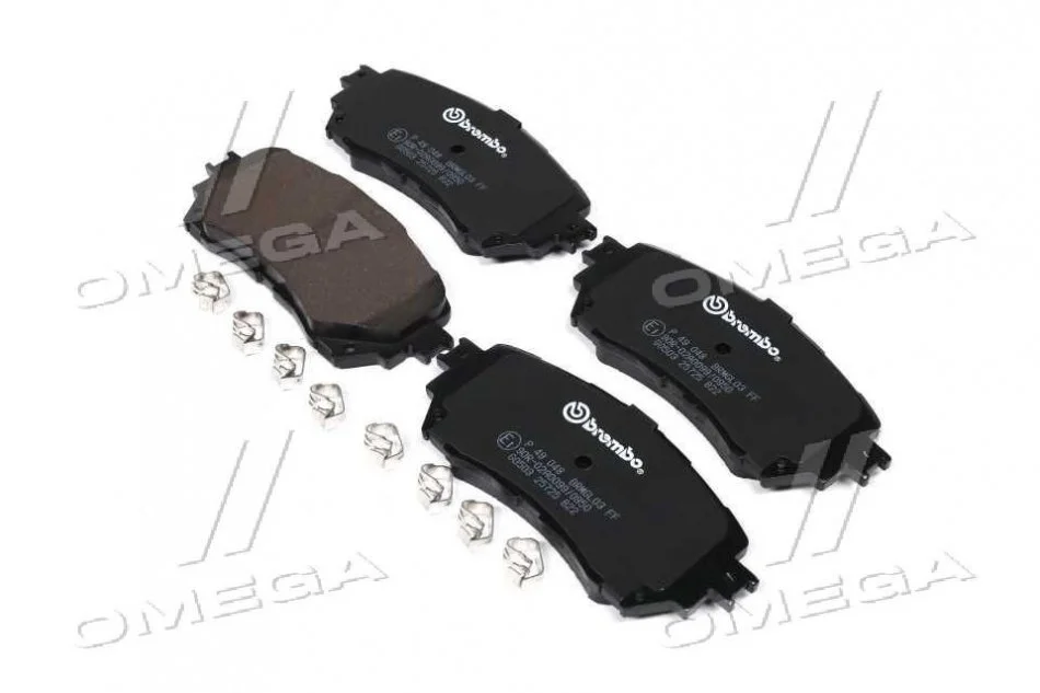 Колодка торм. диск. MAZDA 6 2.0 2.2D 2.5 2013- передн. (пр-во) BREMBO P49 048 (фото 1)