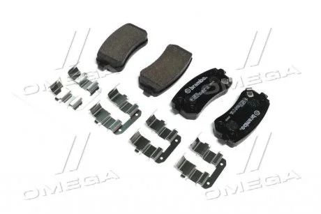 Колодка торм. диск. HYUNDAI ACCENT, i30, задн. (пр-во) BREMBO P30 051