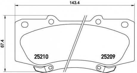 Гальмівні колодки дискові BREMBO P83 140