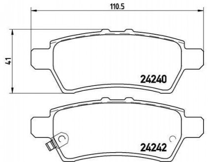 Гальмівні колодки дискові BREMBO P56 060