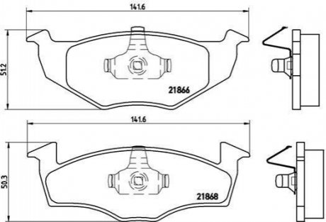 Гальмівні колодки дискові BREMBO P85 030