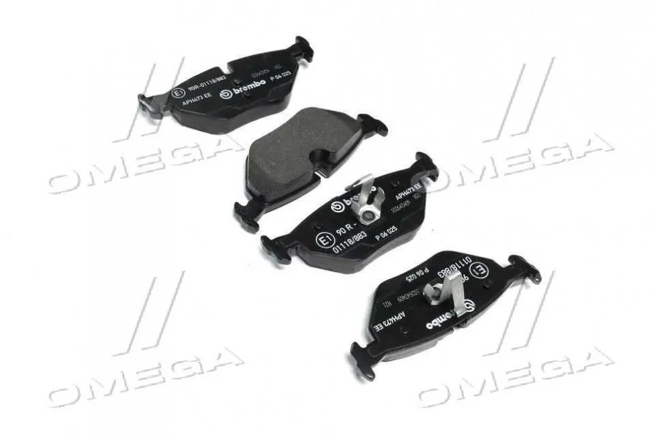 Колодка торм. диск. BMW 3 (E46) задн. (пр-во) BREMBO P06 025 (фото 1)