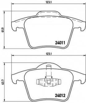 Гальмівні колодки BREMBO P86 019