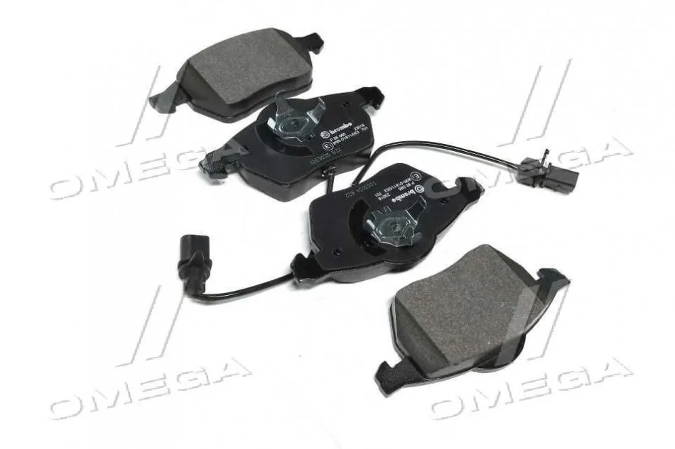 Колодка торм. диск. AUDI A4, A6, SKODA SUPERB, VW PASSAT передн. (пр-во) BREMBO P85 085 (фото 1)