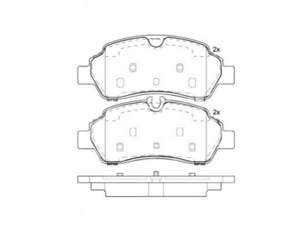 Гальмівні колодки дискові BREMBO P24 209