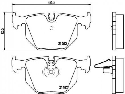 Гальмівні колодки дискові BREMBO P06 020