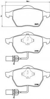 Гальмівні колодки дискові BREMBO P85 037