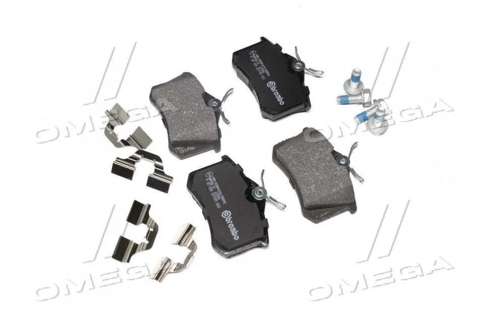 Колодка торм. диск. PEUGEOT 308, SEAT IBIZA V, VW CADDY задн. (пр-во) BREMBO P85 020 (фото 1)