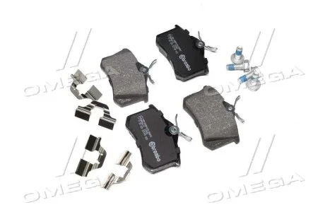 Колодка торм. диск. PEUGEOT 308, SEAT IBIZA V, VW CADDY задн. (пр-во) BREMBO P85 020