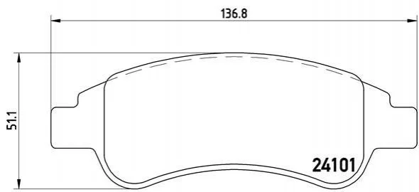 Гальмівні колодки дискові BREMBO P61 082 (фото 1)