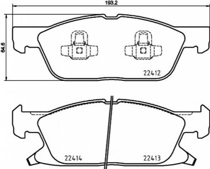 Гальмівні колодки дискові BREMBO P24 188