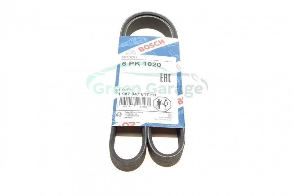 Ремень п-клиновой 6pk1020 (пр-во Bosch) BOSCH 1 987 947 817 (фото 1)