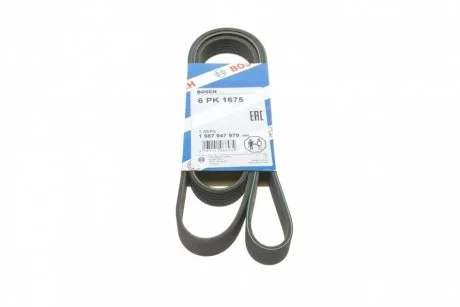 Ремень п-клиновой 6pk1675 (пр-во Bosch) BOSCH 1 987 947 979