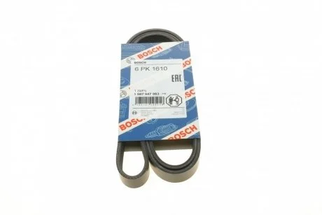 Ремень п-клиновой 6pk1610 (пр-во Bosch) BOSCH 1 987 947 983