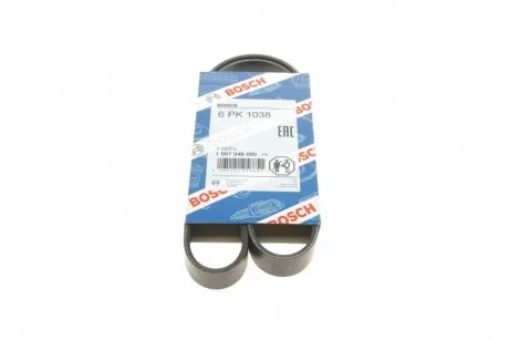 Ремень п-клиновой 6pk1038 (пр-во Bosch) BOSCH 1 987 946 000