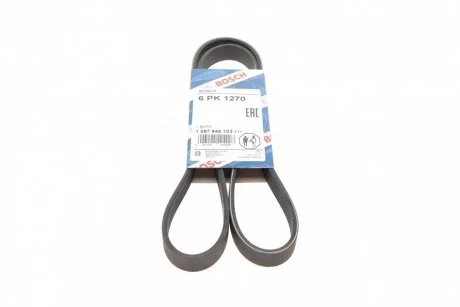 Ремень пклиновый 6 рк 1270 (пр-во Bosch) BOSCH 1 987 946 103