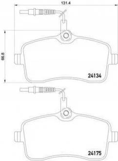 Гальмівні колодки дискові BREMBO P61 109