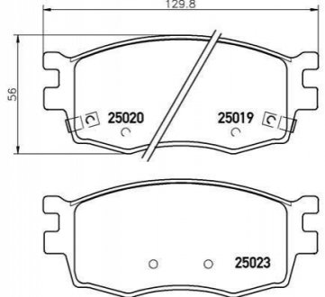 Гальмівні колодки дискові BREMBO P30 069