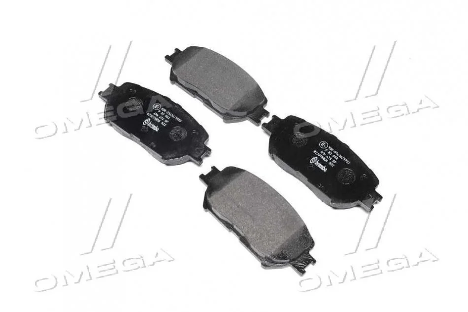 Колодка торм. диск. TOYOTA CAMRY, передн. (пр-во) BREMBO P83 062 (фото 1)