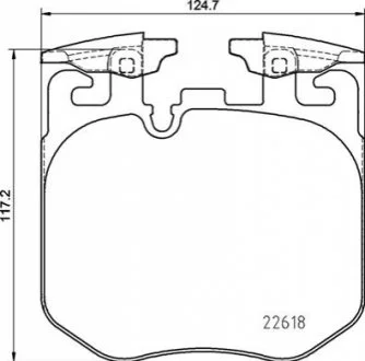 Гальмівні колодки дискові BREMBO P06 106