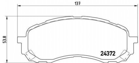 Гальмівні колодки дискові BREMBO P78 015 (фото 1)