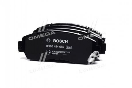 Гальмівні колодки дискові BOSCH 0986494685