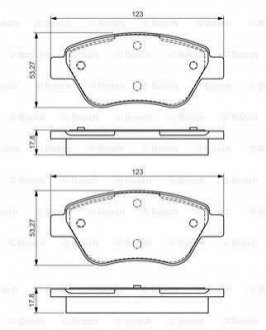 Гальмівні колодки дискові BOSCH 0986495102 (фото 1)