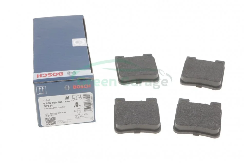 Колодка торм. диск. MB C-CLASS (W202) задн. (пр-во Bosch) BOSCH 0986460965 (фото 1)