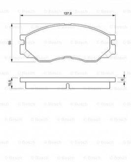 Гальмівні колодки дискові BOSCH 0986424572