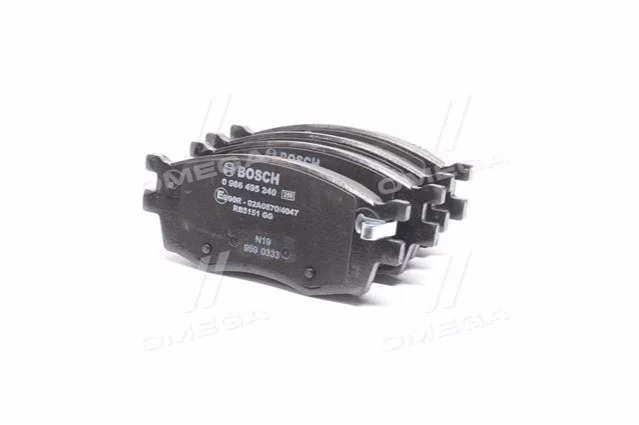 Колодка гальм. диск. HYUNDAI ACCENT, KIA RIO II передн. (вир-во Bosch) BOSCH 0986495240 (фото 1)