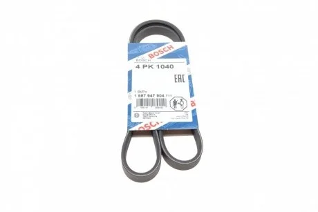 Ремінь п-клиновий 4pk1040 (Вир-во Bosch) BOSCH 1 987 947 904