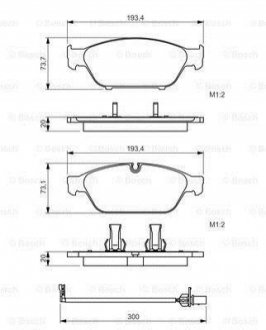 Гальмівні колодки дискові BOSCH 0986494447 (фото 1)
